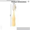 Tressify 4-Piece Adult Toothbrush Set with Soft Bristles, Wide Heads, Family Pack in Green, Orange, Yellow, and Blue view 3