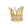 Gatuida 2-Pc. Pearl Crown Cake Decorations, Alloy Mini Tiaras view 3