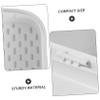MUCKLILY Portable PP Denture Box with Scratch-Resistant Design and Secure Closure, Compact White Case for Outdoor Use view 3