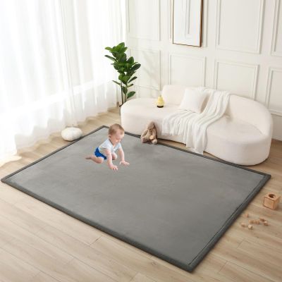 RxueSug 100 x 120 cm Baby Play Mat, 2 cm Thick, Non-Slip Bottom