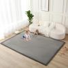 RxueSug 100 x 120 cm Baby Play Mat, 2 cm Thick, Non-Slip Bottom view 1