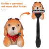 Hohopeti Wall-Mounted Resin Razor Holder with Cute Dog Design, Self-Adhesive, No Drilling view 3