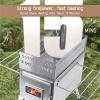 Foldable Portable Wood-Burning Sauna Tent Stove with Viewing Window (L) view 3