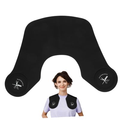 Sewroro Black Silicone Neck-Protecting Cutting Collar for Hairdressers