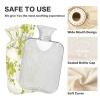 Hot Water Bottle with Fleece Cover, PVC, 1 Liter, Lime Blossom view 4