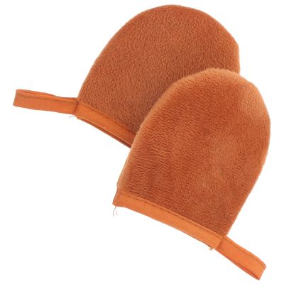 Reusable Tanning Glove, 2-Pack, Plush, Brown