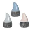 BESPORTBLE 3-Piece Stainless Steel Pot Scrubber Set with Shark Handles, Blue/Pink/Gray view 1