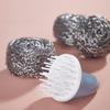 BESPORTBLE 3-Piece Stainless Steel Pot Scrubber Set with Shark Handles, Blue/Pink/Gray view 3