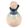 Ceramic Perfume Bottle with Closure, White Decorative Bottle view 1