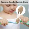 Dog Pooping Toothpaste Topper view 4