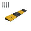 QICBYING Rubber Threshold Ramp, Non-Slip Wheelchair Ramp, Black/Yellow, 100 x 15 x 4 cm view 1