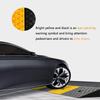 QICBYING Rubber Threshold Ramp, Non-Slip Wheelchair Ramp, Black/Yellow, 100 x 15 x 4 cm view 4