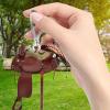 Horse Saddle Keychain - Flat Mini Keychain view 3