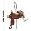 Horse Saddle Keychain - Flat Mini Keychain view 4