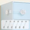 SAFELON 6-Pack Childproof Cabinet Strap Locks, Drawer Locks, Cabinet and Toilet Safety Locks, No Tools Required (Clear) view 1