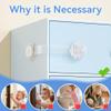 SAFELON 6-Pack Childproof Cabinet Strap Locks, Drawer Locks, Cabinet and Toilet Safety Locks, No Tools Required (Clear) view 2