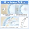SAFELON 6-Pack Childproof Cabinet Strap Locks, Drawer Locks, Cabinet and Toilet Safety Locks, No Tools Required (Clear) view 3