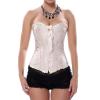 Women's Halloween Gothic Corset Top with Floral Print view 2