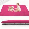 Stqyeiw 2 cm Thick Baby Crawling Mat, 80 x 160 cm, Non-Slip Rose Red Tatami Rug view 1