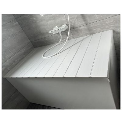 Multifunctional Bathtub Tray with Folding Cover and Dustproof Panel