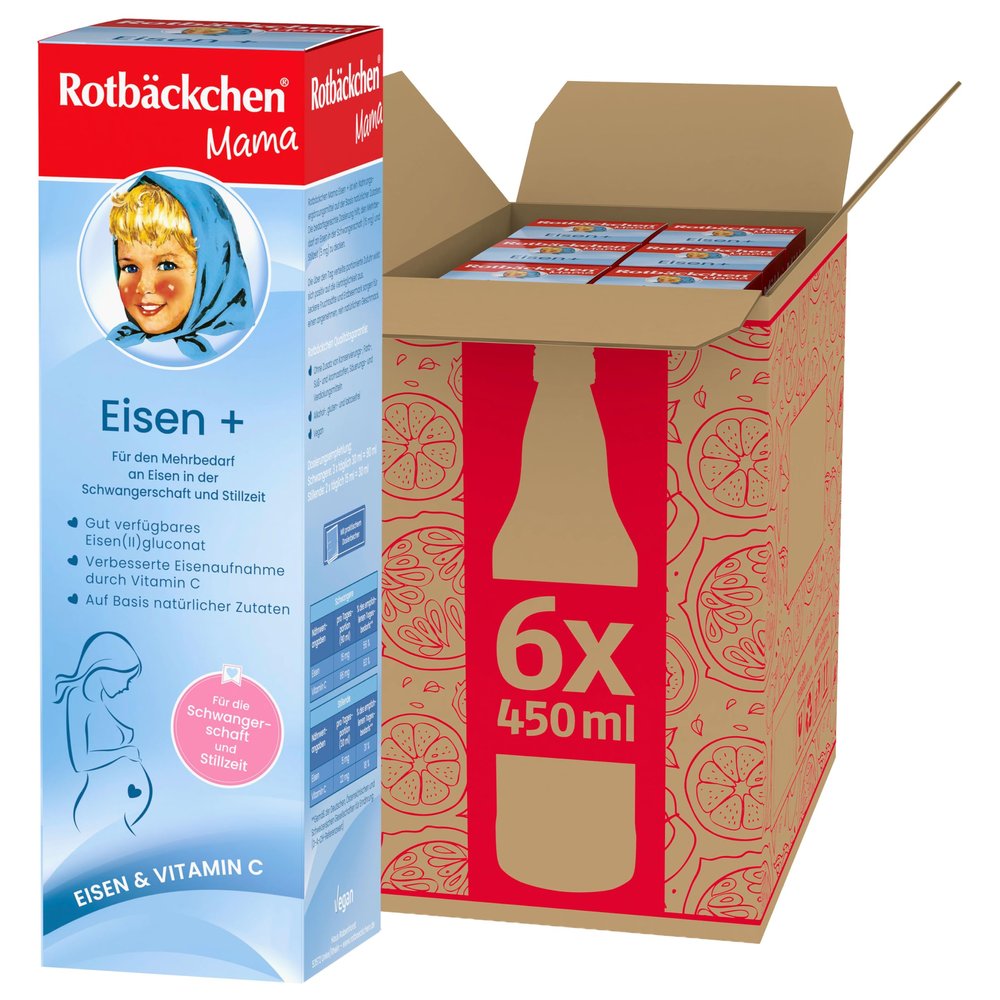 ROTBÄCKCHEN Mama Iron+ 6-Pack (6 x 450 ml)
