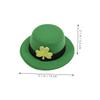TOPPERFUN Green Top Hat Hair Clips with Shamrocks, 4 Pieces, for Women's St. Patrick's Day Costumes view 2