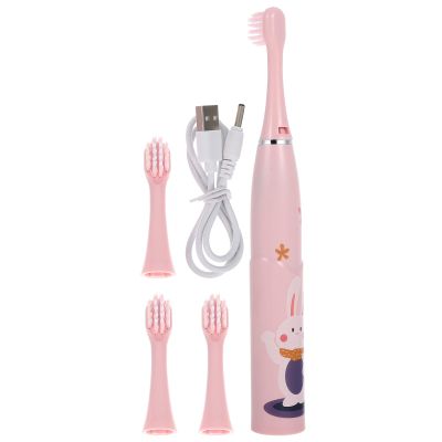 Electric Kids’ Toothbrush with Three Cleaning Modes, 400 mAh, Pink