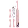 Electric Kids’ Toothbrush with Three Cleaning Modes, 400 mAh, Pink view 1