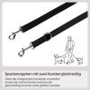 Chaba Dog Leash for Medium and Large Dogs, 2 Carabiners, Adjustable 1.35–2.6 m, Black, XL view 3