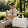 Diaper Tote Bag for Women, Waterproof Organizer Bag view 3