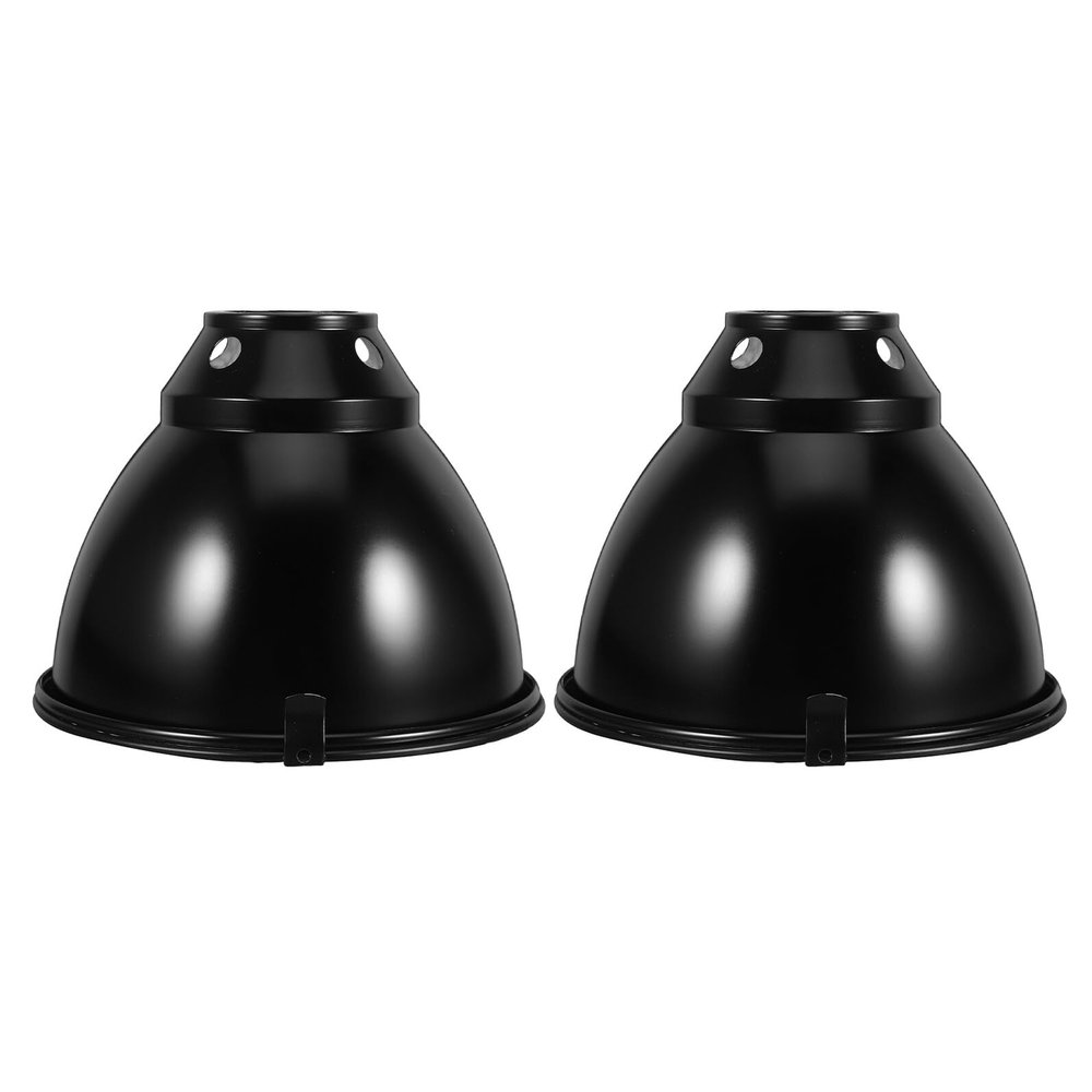 NOLITOY 2-Piece Stainless Steel Reptile Heat Dome Set for Turtles and Leopard Geckos