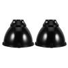 NOLITOY 2-Piece Stainless Steel Reptile Heat Dome Set for Turtles and Leopard Geckos view 1