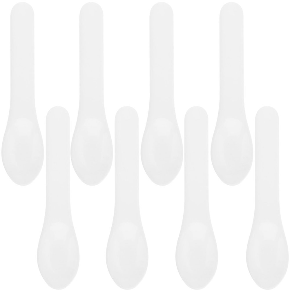 jojofuny 10-Piece Plastic Cosmetic Spatula Spoons for Face Cream