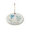 Hummingbird Christmas Ornament, 2D Acrylic Round Pendant view 1