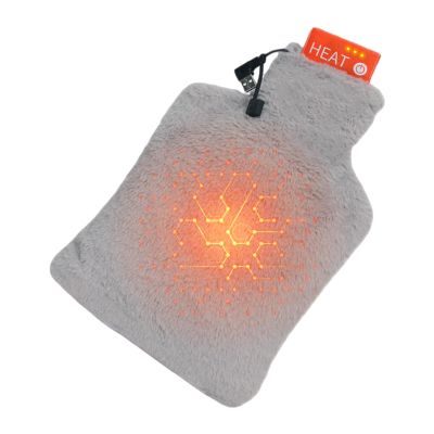 Electric Hot Water Bottle, Soft USB-Powered Warmer for Winter and Cramps