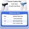 YGER JZGB Inguinal Hernia Belt for Men and Women with 2 Compression Pads, Adjustable for Unilateral or Bilateral Use, Black, M view 2