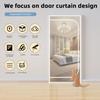 Pet Screen Door with Zipper, White, 35.4 x 86.6 in view 3