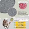 Square Silicone Pet Food Mat for Dogs and Cats, Beige, 11 x 11 in view 4