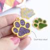 Personalized Dog ID Tag - Cute Paw Shape (Hot Pink) view 3