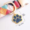 Personalized Dog ID Tag - Cute Paw Shape (Hot Pink) view 4