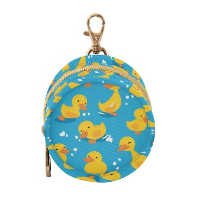 Baby Pacifier Storage Pouch with Zipper and Clip, Yellow
