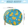 Baby Pacifier Storage Pouch with Zipper and Clip, Yellow view 3