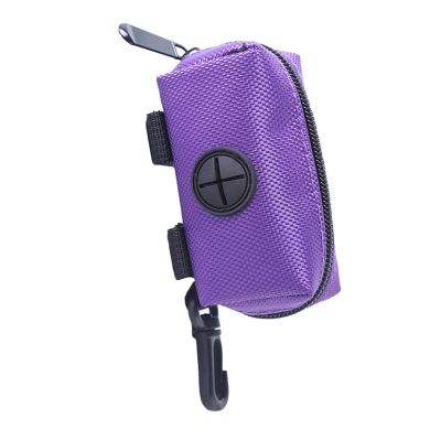 CFTGIW Dog Waste Bag Holder, Versatile, Large Capacity, Lightweight, Portable, Pet Waste Dispenser for Outdoor Trips, Walks, Purple