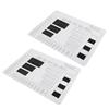2-Piece Silicone Nail Practice Mat Set, Black, 40 x 30 cm view 1