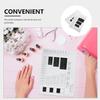 2-Piece Silicone Nail Practice Mat Set, Black, 40 x 30 cm view 3