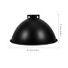 Abaodam Reflector Lamp Shade for Reptile Heat Lamps, Insulated Iron Dome, 85-Inch view 2