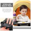 Abaodam Removable Plastic Stroller Tray with Cup Holder view 3