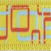 Happet Dog Harness 2.5 cm Yellow with Red-Blue Pattern view 1