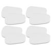 Healvian 4 Pairs Self-Adhesive Felt Metatarsal and Forefoot Pads, White view 1
