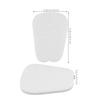 Healvian 4 Pairs Self-Adhesive Felt Metatarsal and Forefoot Pads, White view 2